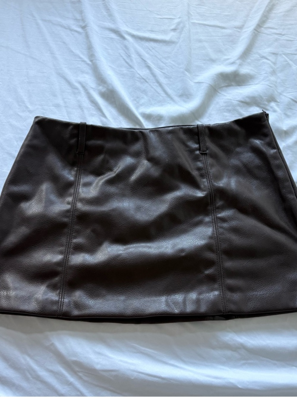 H&M Faux Leather Mini Skirt